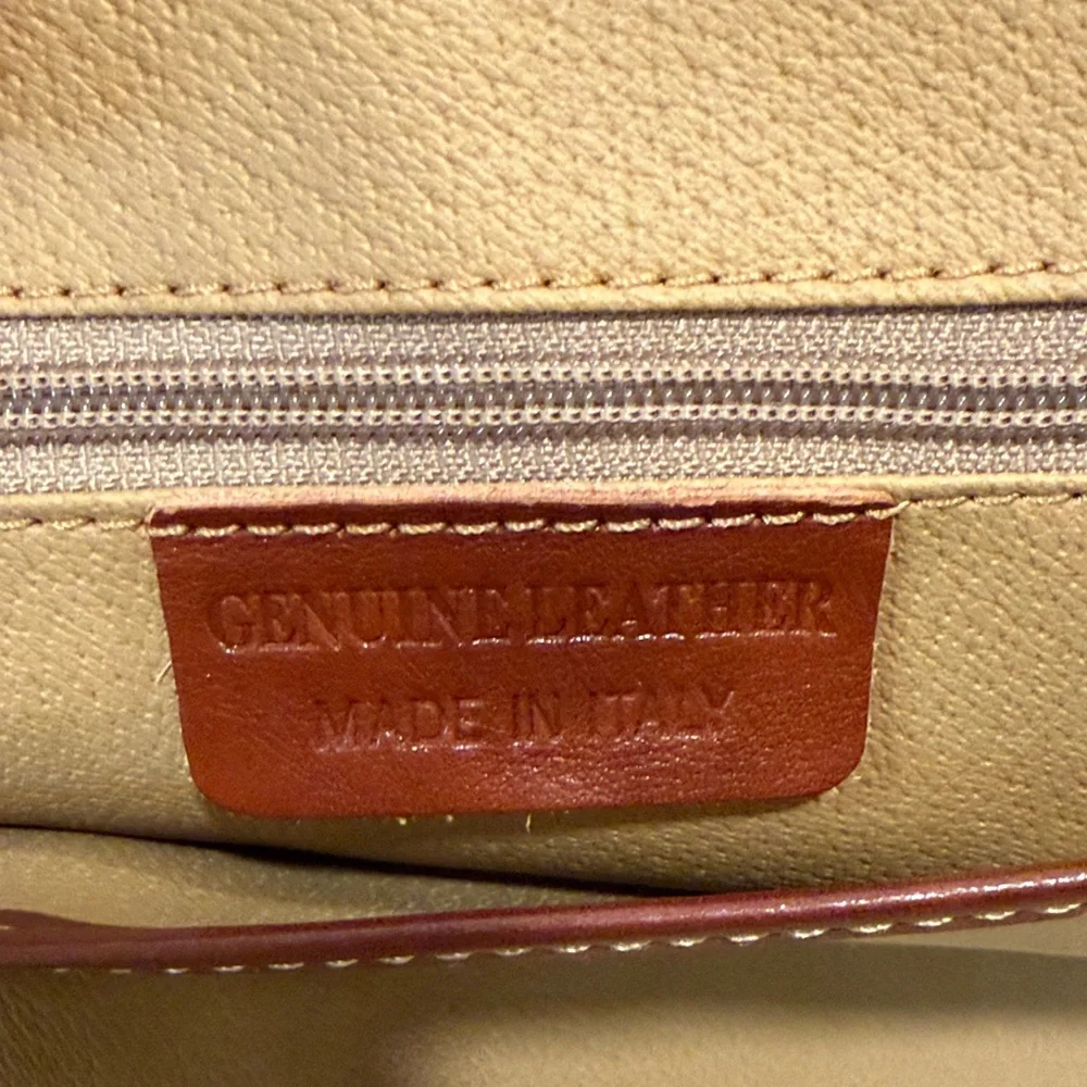 Italian Burnished Leather Men's Briefcase